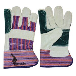 PAKNADA Cowhide leather Double Palm Gloves 1Pairs for farming Industrial Outdoor